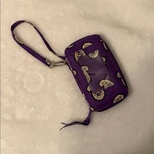 Purple Vera Bradley wristlet